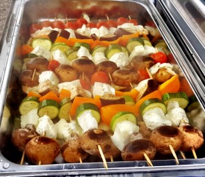 North Wales - veggie skewers